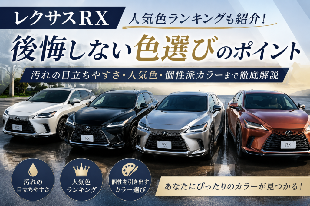 レクサスRXの色で後悔しない人気カラーの選び方完全ガイド