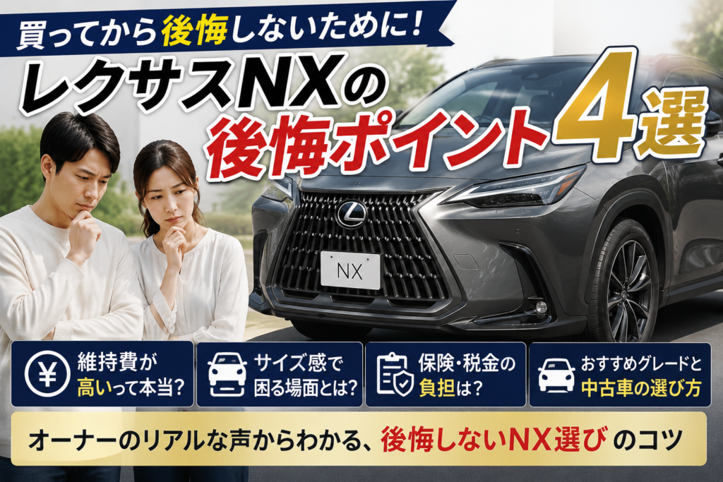 レクサスNXで後悔する理由と失敗しない購入前の選び方