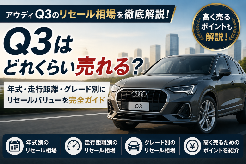 アウディQ3のリセールは悪い？相場と注意点を徹底解説
