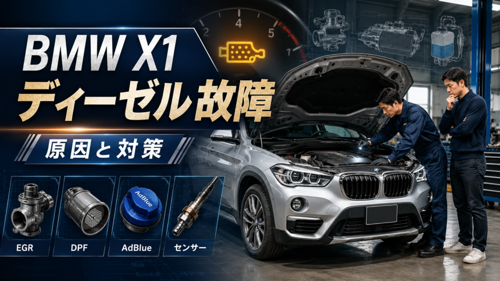 BMW X1ディーゼル故障の原因と修理費用